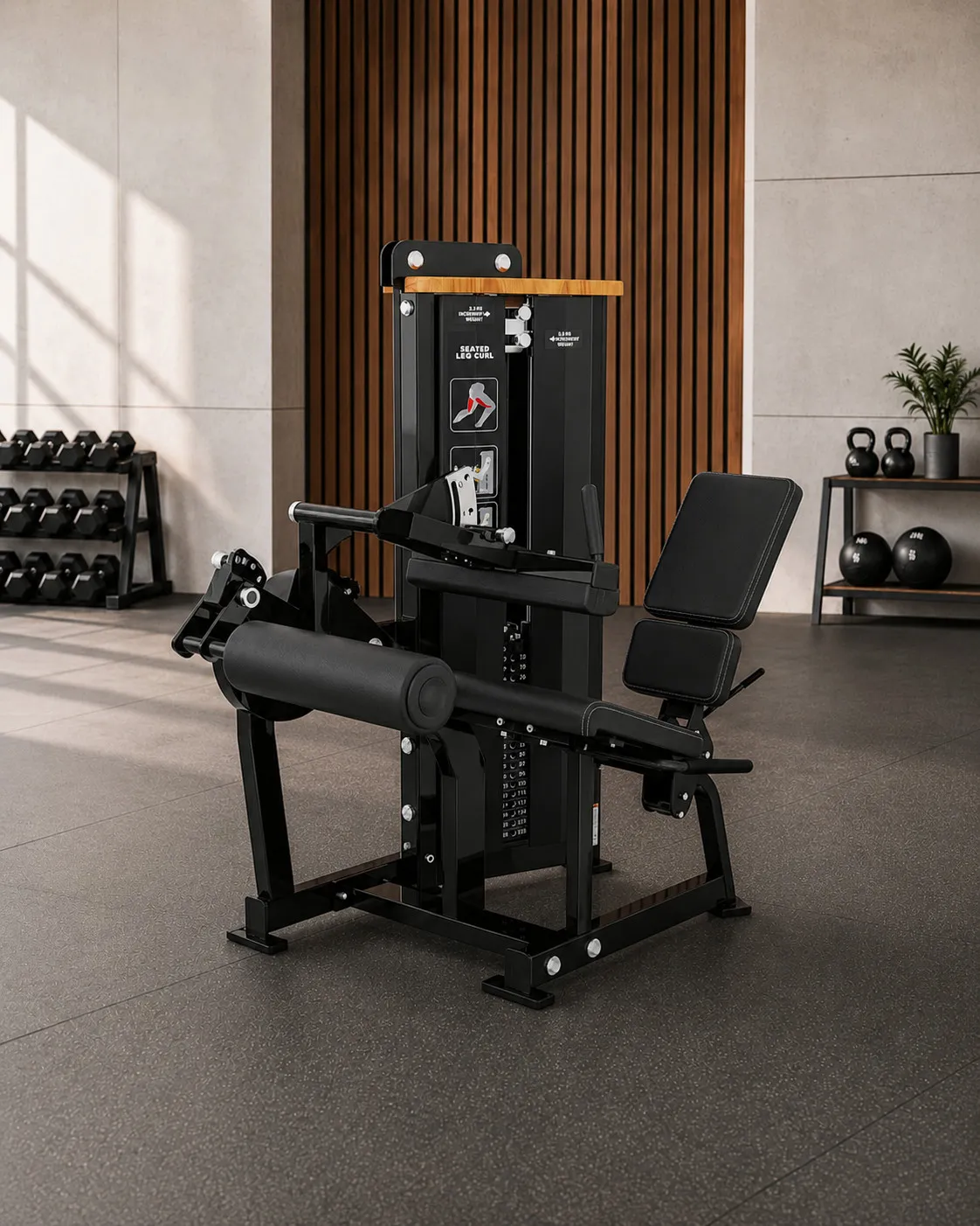 DHZ S-Force Seated Leg Curl auf der Trainingsfläche